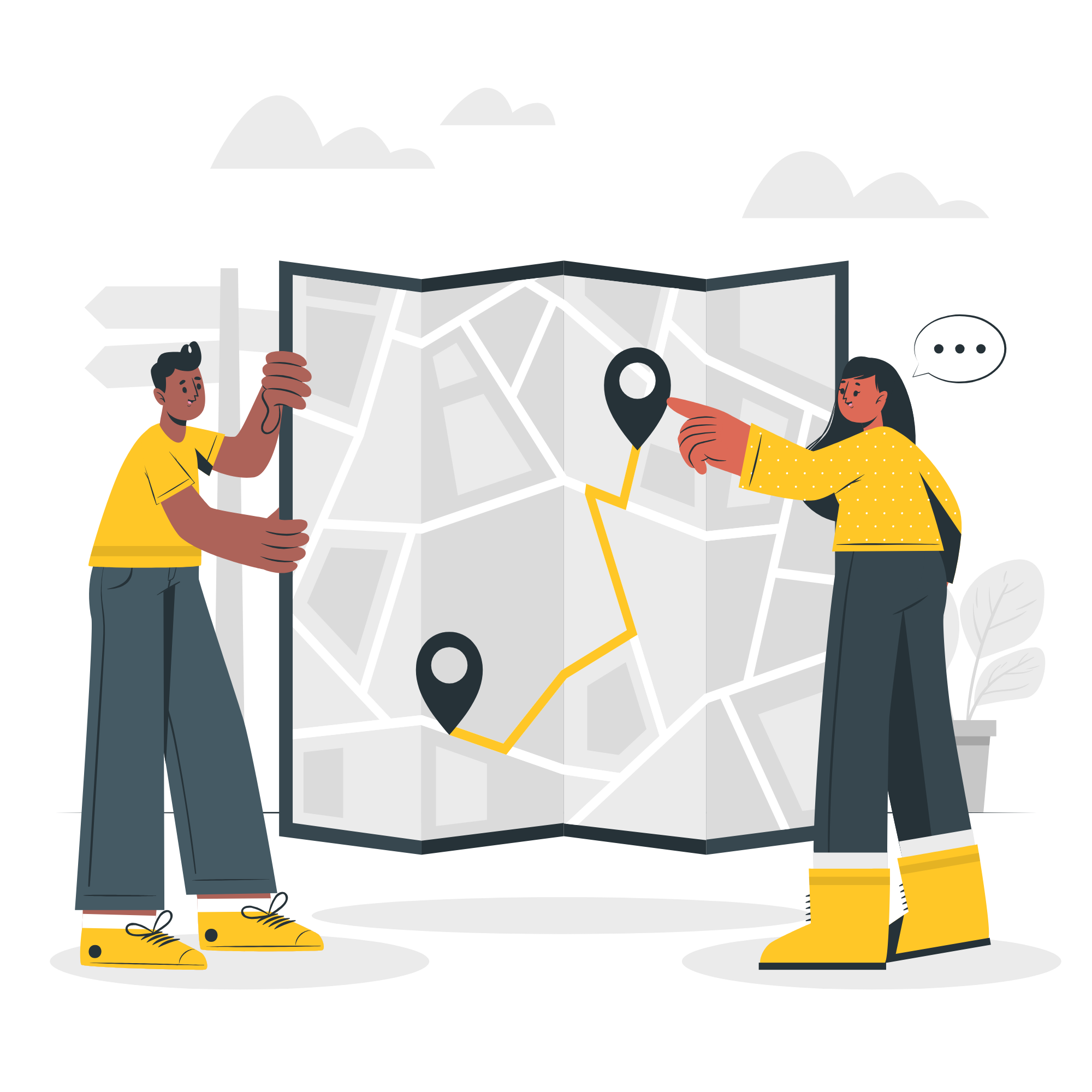 Paper map cuate