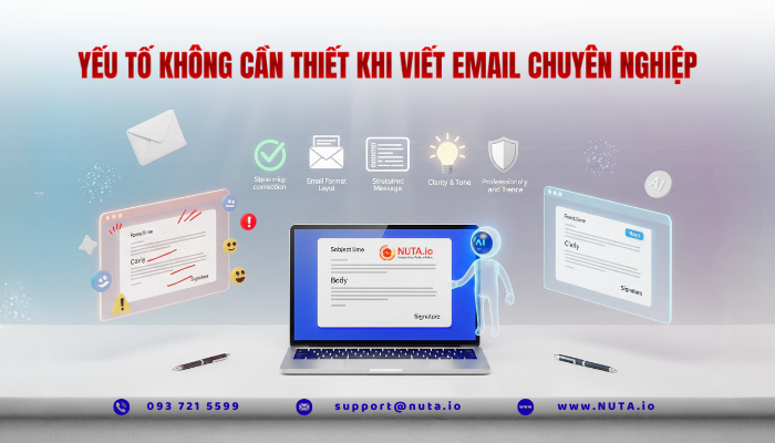 Yếu tố không cần thiết khi viết Email chuyên nghiệp.